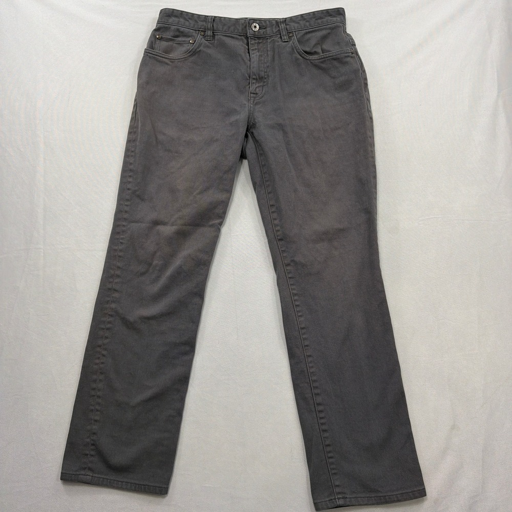 Best Made Co Pants 5-Pocket Twill Straight Leg Gray Mens 32x30